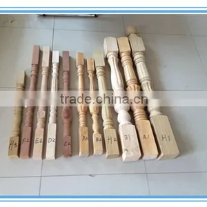Recon Wood Stair Pillar Wood Carved Balusters thumbnail-3