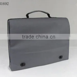 China Supplier Wholesale pu Leather Briefcase Bag Professional Laptop Bag Promotiuonal Document Handbag thumbnail-1