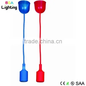 UL E26 Socket Silicone Pendant Lighting Parts With Plastic Canopy thumbnail-3