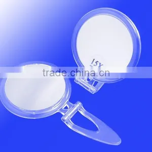 Clear Acrylic Folding Makeup Mirror, Magnifying Traveling Cosmetic Mirror, 20x Portable Vanity Mirror thumbnail-2