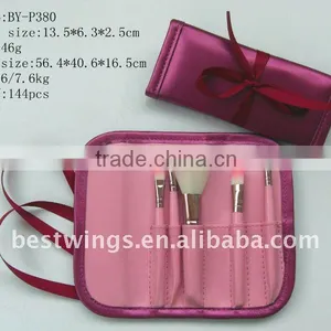 5PCS Fashion Style Pink Makeup Cosmetic Brushes Pink thumbnail-1