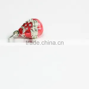 Customized Metal Red Enamel Pendant thumbnail-2