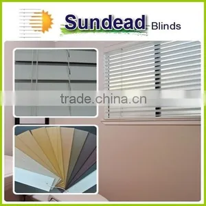 Wholesale 2 Inch Faux Wood Blinds, Venetian Blinds, Room Darkening Plantation Blinds thumbnail-1