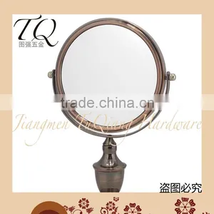 5X Magnifying Red Bronze Desktop Free Standing Mirror thumbnail-3