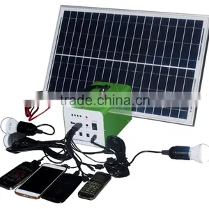 Factory Price Solar DC Home and Outside Lighting System/portable 10 Watt 12v Solar Light dc Camping Generator thumbnail-2