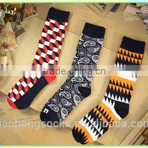 Colorful Socks Men Happy Socks Long Cotton Socks Bulk Wholesale Crew Socks thumbnail-3