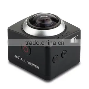 New CUBE360 Mini Sports Action Camera 360 Degree Panoramic View Wifi Extreme Sports Action Video Camera thumbnail-2