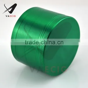 Hottest Smoking Herb Grinder Wholesale CNC Teeth 63mm 4 Parts High Quality Zinc Alloy Herb Grinder Free LOGO in Shock thumbnail-1