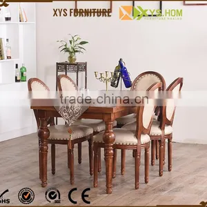 European Natural Wholesale Living Room Dining Table Set thumbnail-6