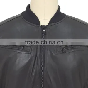 2016 Modern Style Spring and Autumn Men PU Leather Jacket thumbnail-5