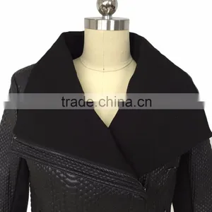 Women Black Faux Fur Coat 2016 Latest Design thumbnail-1