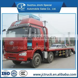 FAW J6 8X4 Flat Plate Transport Truck thumbnail-1