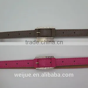Stylish Simple Skinny Belt With Diamonds for Women thumbnail-2
