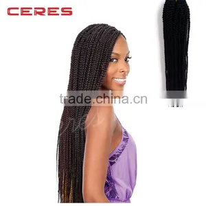Factory Wholesale 100g/packet 16-24inch Senegalese Twist Synthetic Crochet Braids thumbnail-1
