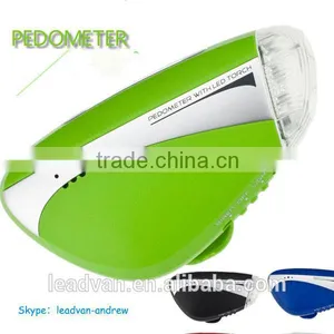 Super Mini Pedometer With LED Torch and Belt Clip thumbnail-3