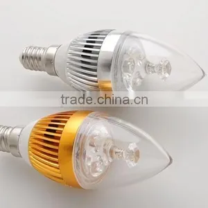 3W Dimmable Led Candle Bulbs E14 B15 B22 E27 Base Available (CE& Rohs) thumbnail-3
