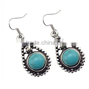 New Arrival Charming Water Drop Turquoise Drop Earrings Fashion Jewelry thumbnail-3