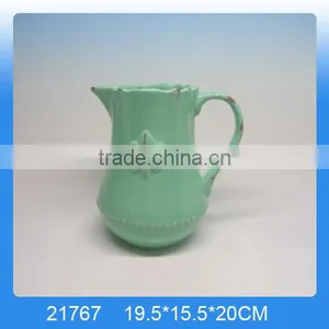 Custom Ceramic Antique Tea Kettle With Logo Painting thumbnail-2
