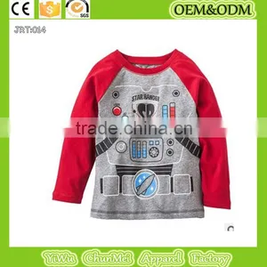 100% Cotton Robot t Shirts Long Sleeve T Shirts Kids Girls T-shirts for Girls Tops Brand Children t Shirts Cloting 2015 Style thumbnail-1