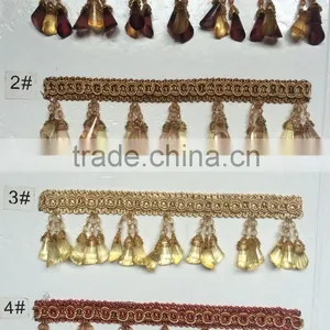 [YZLACE] Tassels Lace Curtains Wholesale 10080 thumbnail-1