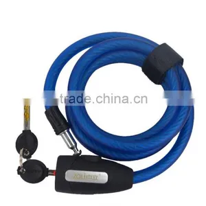 Hot Sale High Quality Wholesale Price Durable Fashionable Bicycle Cable Lock Spiral Lock thumbnail-1