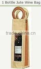 Jute Bottle Gift Packing Bag thumbnail-1