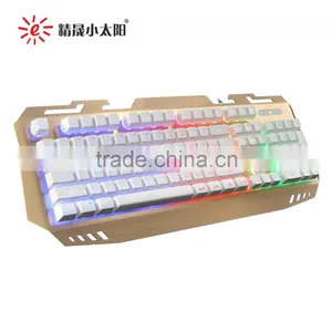 2016 Hot Sell Colorful LED Lighting Usb Wired Mechanical Gaming Keyboard thumbnail-2