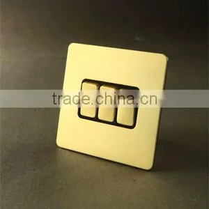 Beautiful Electric Switches and Socket,3 Gang 1 Way or 2 Way Wall Switch thumbnail-1