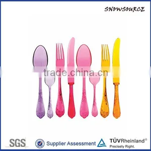 2015New Popular Fathional Colorful PP Cutlery Set for Children thumbnail-1
