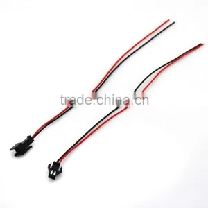 Wholesale SM 2-Pin LED Light Connector Female & Male Black Plug With Wire Cable thumbnail-4
