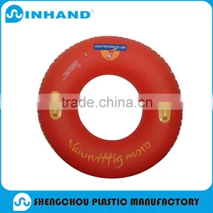 Safety Inflatable Baby Swimming Neck Collar Float Red Ring With Handle thumbnail-1