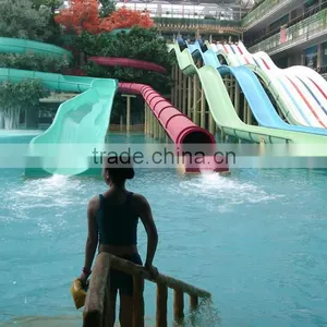 2015- 2016 Water Play Equipment Fiberglass Water Slide Tubes Fiberglass Pool Double Slides thumbnail-5