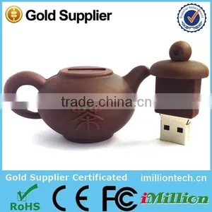 China Suppier Hots Item Chinese Mini Teapot Shape Usb Flash Drive 2.0/3.0 Pendrives 32gb 16gb 8gb 4gb Usb Memory Stick Wholesale thumbnail-2