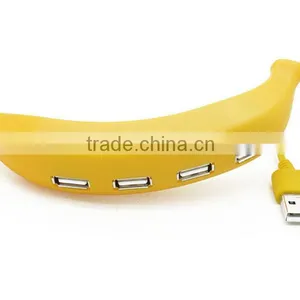 Banana Shaped Cute USB 2.0 Hub With 4 Ports thumbnail-5