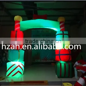 Lighted Inflatable Gift Archway Gate Christmas Arch thumbnail-1