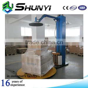 Wrapping Machine Type Motorized Top Platen Pallet Wrapping Machine thumbnail-1