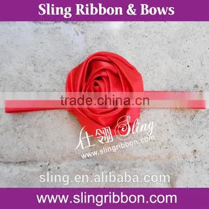 Handmade Red Ribbon Rose Packaging Bows thumbnail-1