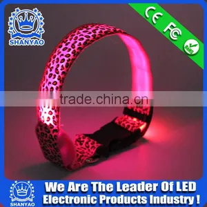 2015 Hot Selling Christmas LED Plastic Dog Collar With Leopard thumbnail-5