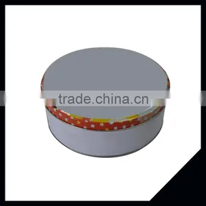 Factory Direct Metal Round Shape Large Storage Box Tea Tin Canister thumbnail-1