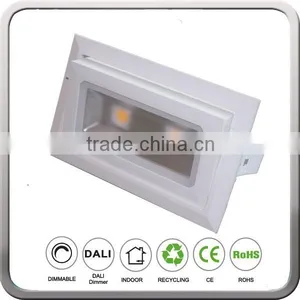 Ceiling Recessed Pandent Mounted 45w 4000LM Rectangular Rotating LED Downlight for Shops With CREE COB Meanwell Driver thumbnail-3