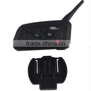 Factory!V4 Motorcycle Wireless Bluetooth Headset Intercom 4 Way Full-duplex Walkie Talkie With Waterproof and Noies Cancellation thumbnail-5