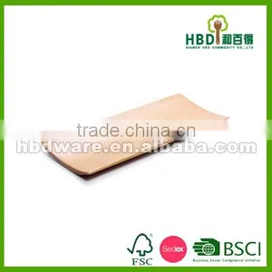 Wholesale High Quality Japanese Style Bamboo Wood Towel Serving Plate thumbnail-3