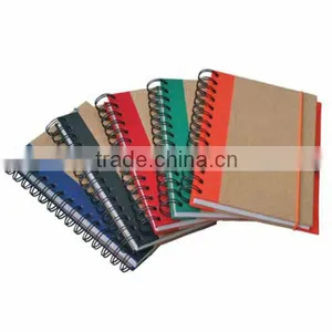 Notebook,Spiral Notebook,Spiral Paper Notebook With Elastic Band and Pen Hole thumbnail-1