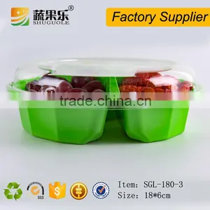 Disposable Plastic Food Container With 3 Compartment thumbnail-5