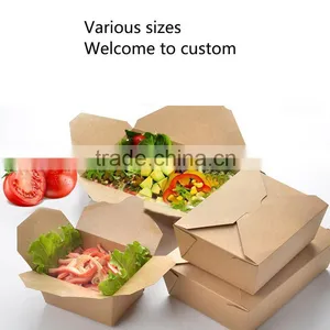 2016 High Quality Food Packaging Custom Kraft Paper Meal Paper Box thumbnail-1