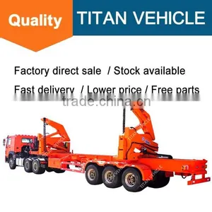 TITAN Truck Trailer With Loader , Xcmg Side Crane Trailer , Xcmg Sidelift thumbnail-2