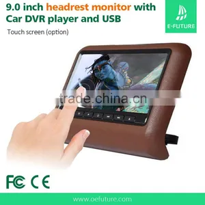 9 Inch Portable Universal Headrest Monitor With DVD Player Car Back Seat LED Monitor thumbnail-5