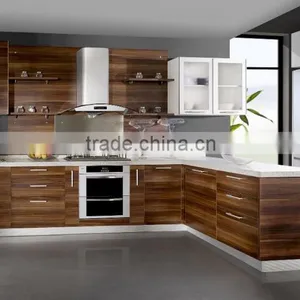 Morden MDF With High Glossy White Kitchen Cabinet for Home or Hotel Furniture Manufacturing thumbnail-5