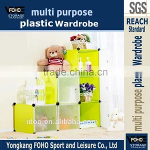 AL0024-6 DIY Apple Green Color Easy Assemble Bookcase Cube Storage Cheap Furniture Book Shelves thumbnail-1