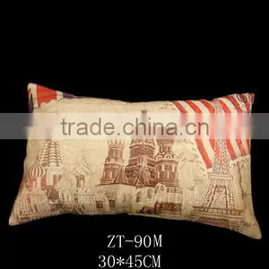 Nature Linen Material Custom Size And Printed Pillow Cover thumbnail-4